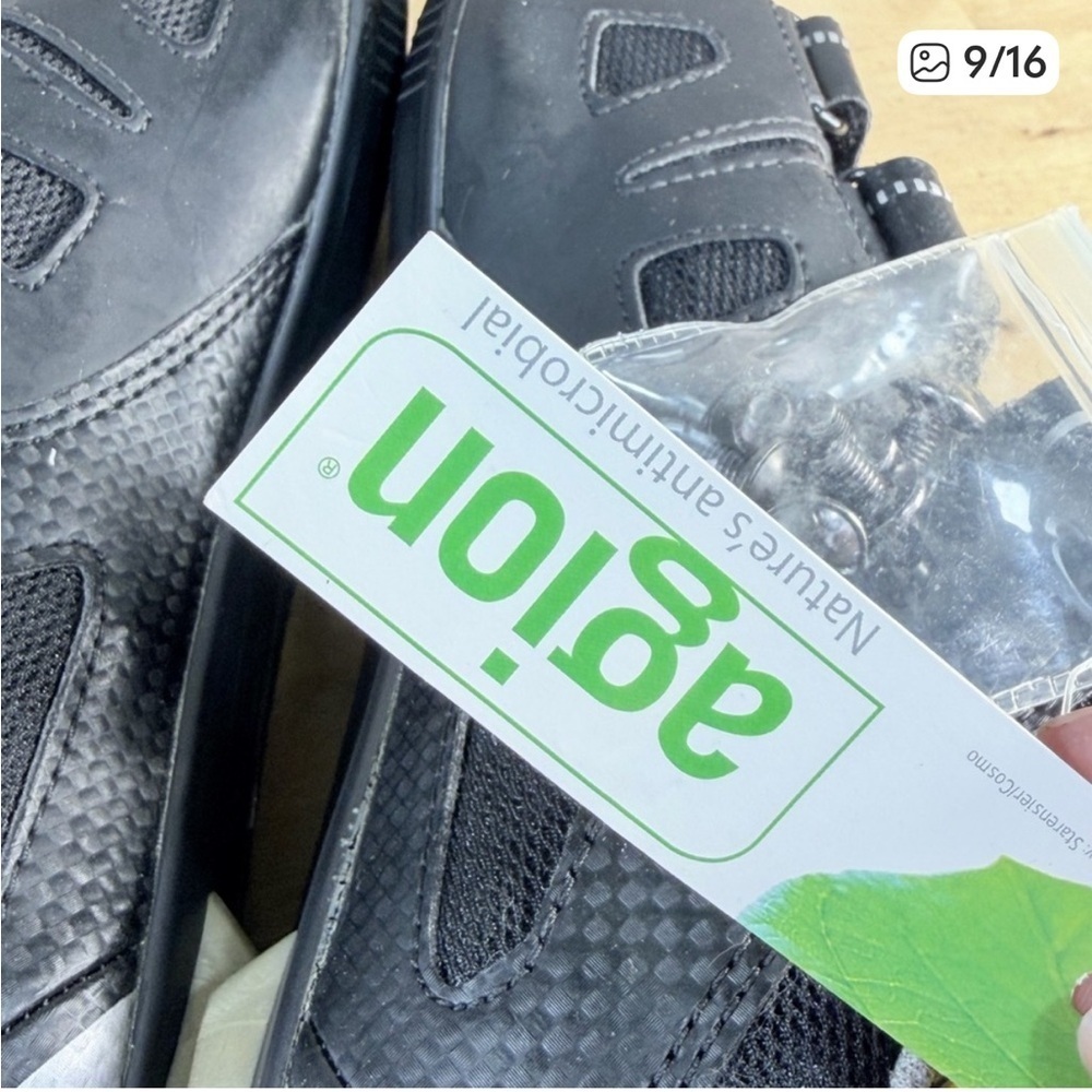 Peloton x Mavic Energy Composite Cycling Shoes Black Silver Unisex M 7.5 W 9 - Picture 11 of 15
